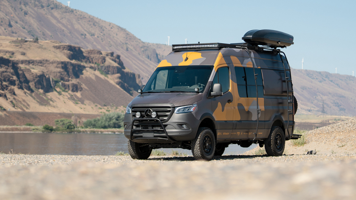 Outside Van Slim Chance Camper