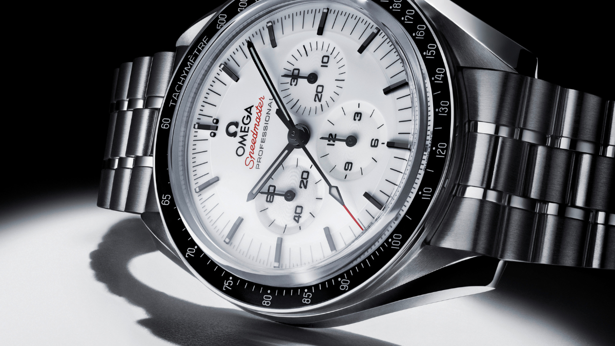 Omega Speedmaster Moonwatch with Lacquered White Dial