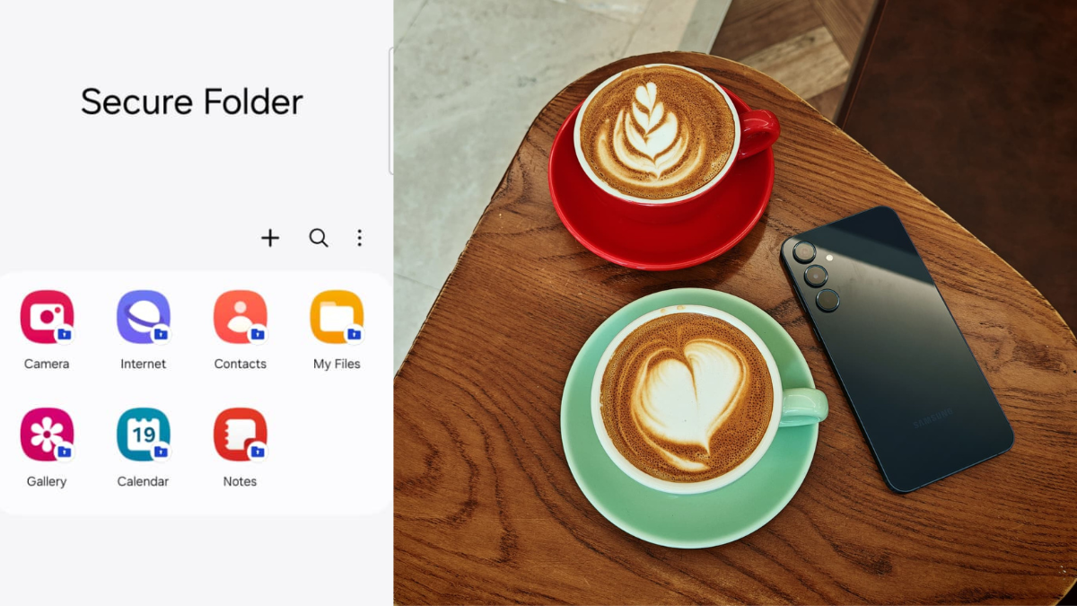 Samsung Galaxy A55 5G with secure folder