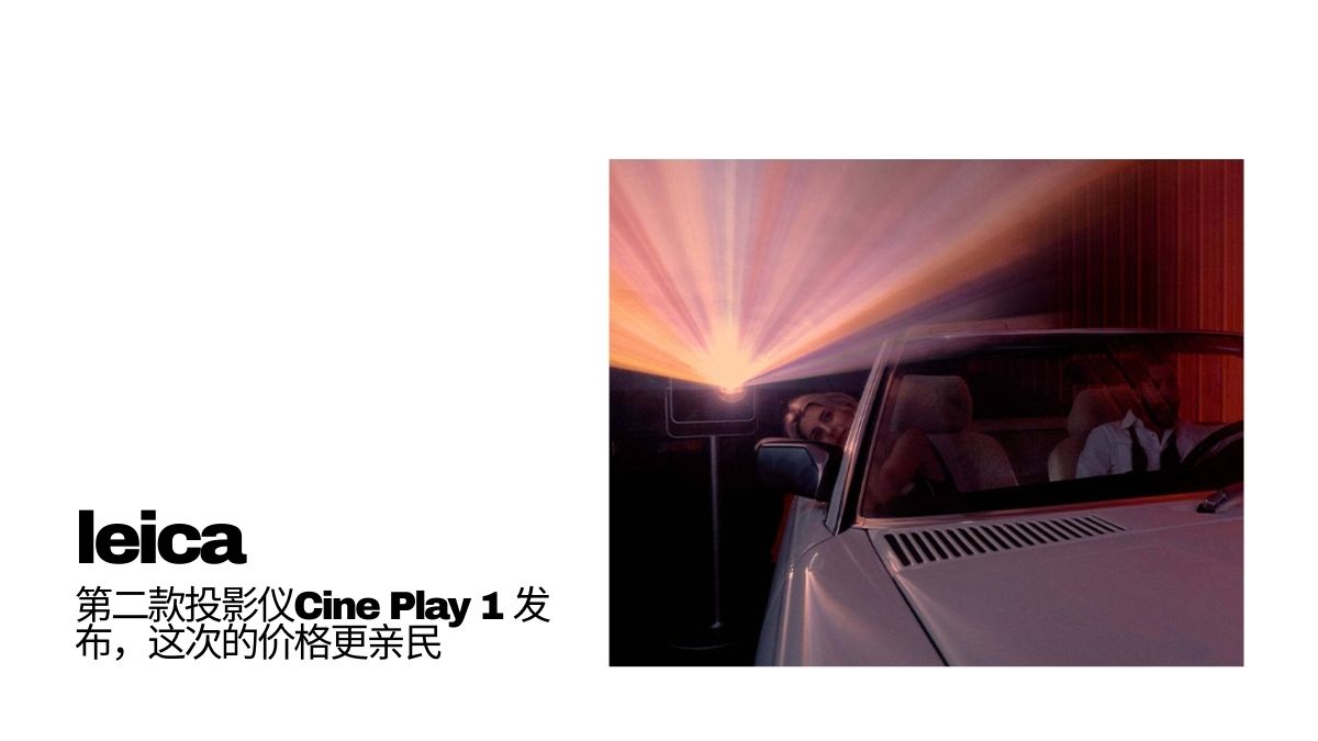 leica introduce cine play 1 mini projector