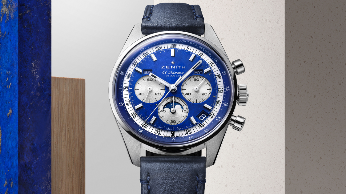 zenith CHRONOMASTER ORIGINAL TRIPLE CALENDAR LAPIS LAZULI
