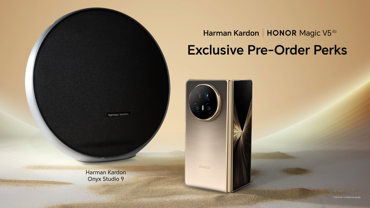 Honor magic V5 exclusive pre-order gift harman kardon onyx studio 9 premium speaker