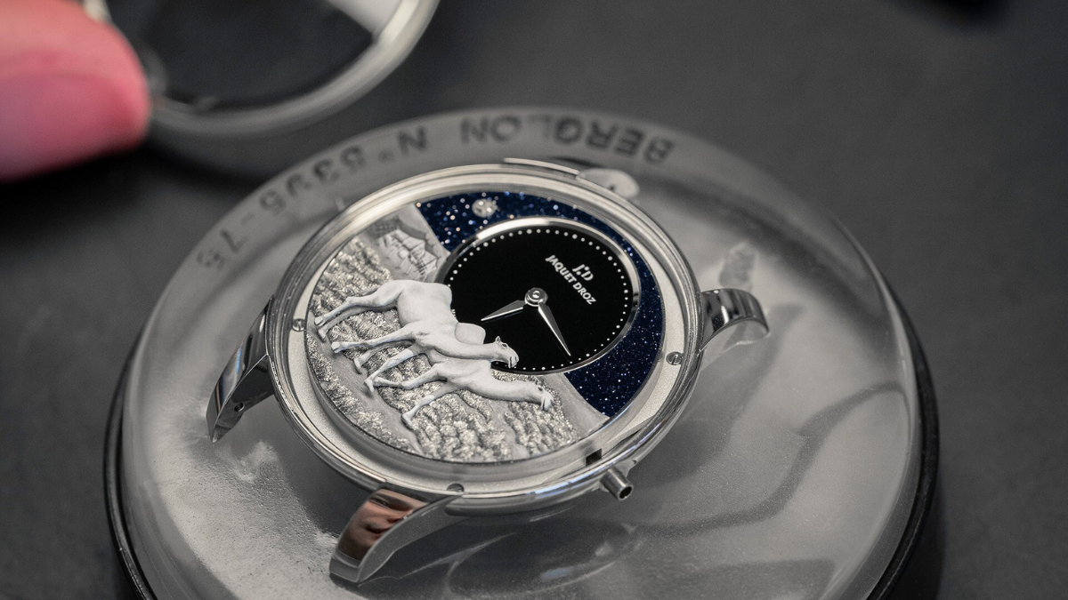 Jaquet Droz Petite Heure Minute Platinum - Camels