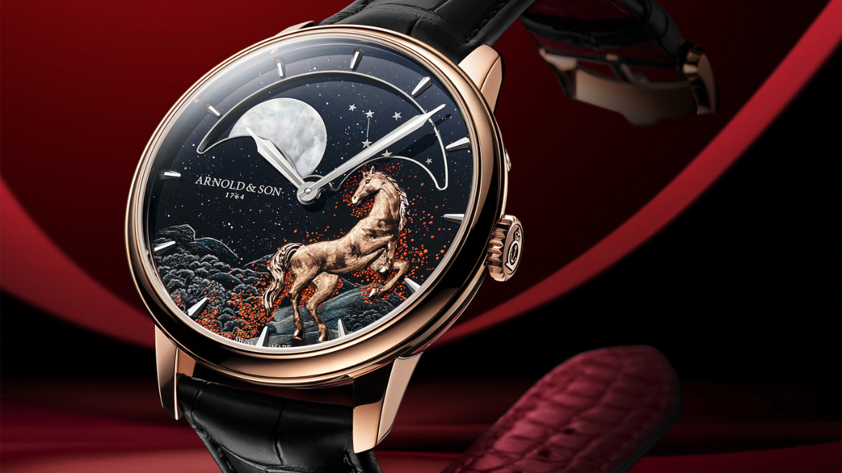 ARNOLD & SON PERPETUAL MOON 41.5 RED GOLD YEAR OF THE HORSE