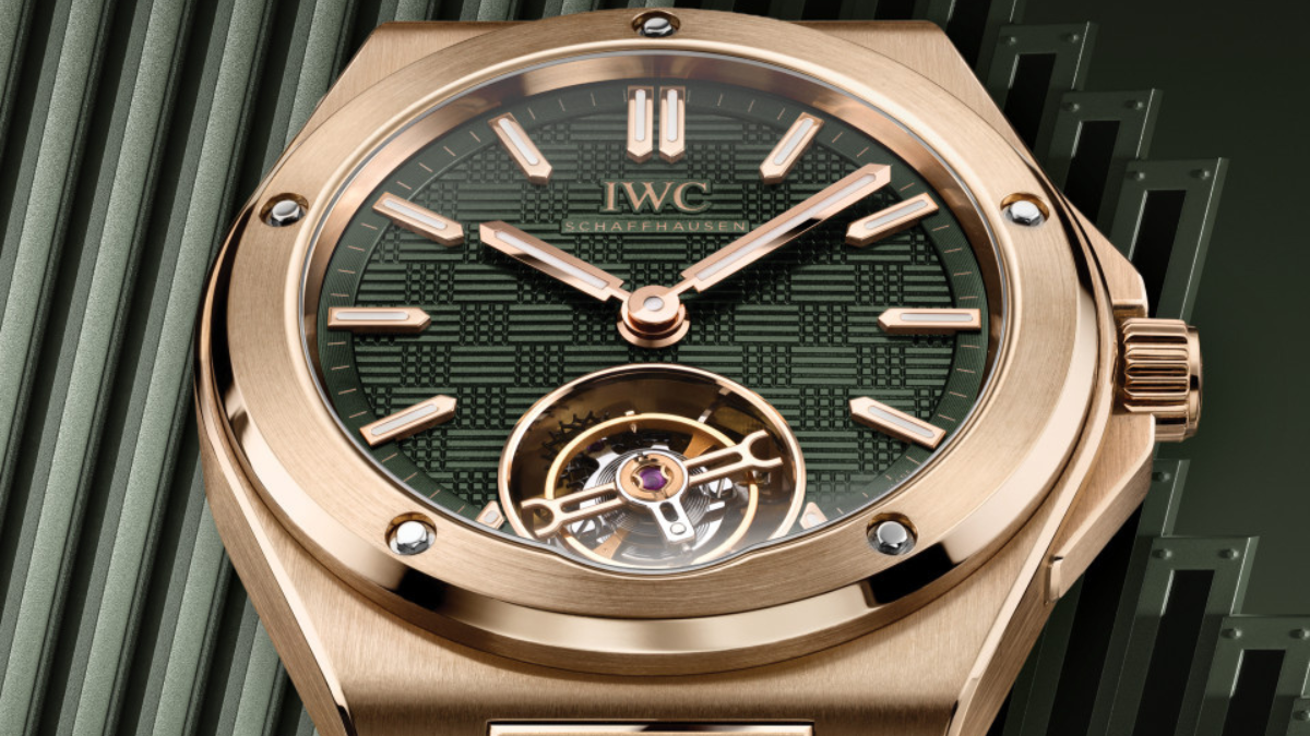 IWC SCHAFFHAUSEN INGENIEUR TOURBILLON 41 IN 18-CARAT 5N GOLD WITH A FLYING MINUTE TOURBILLON