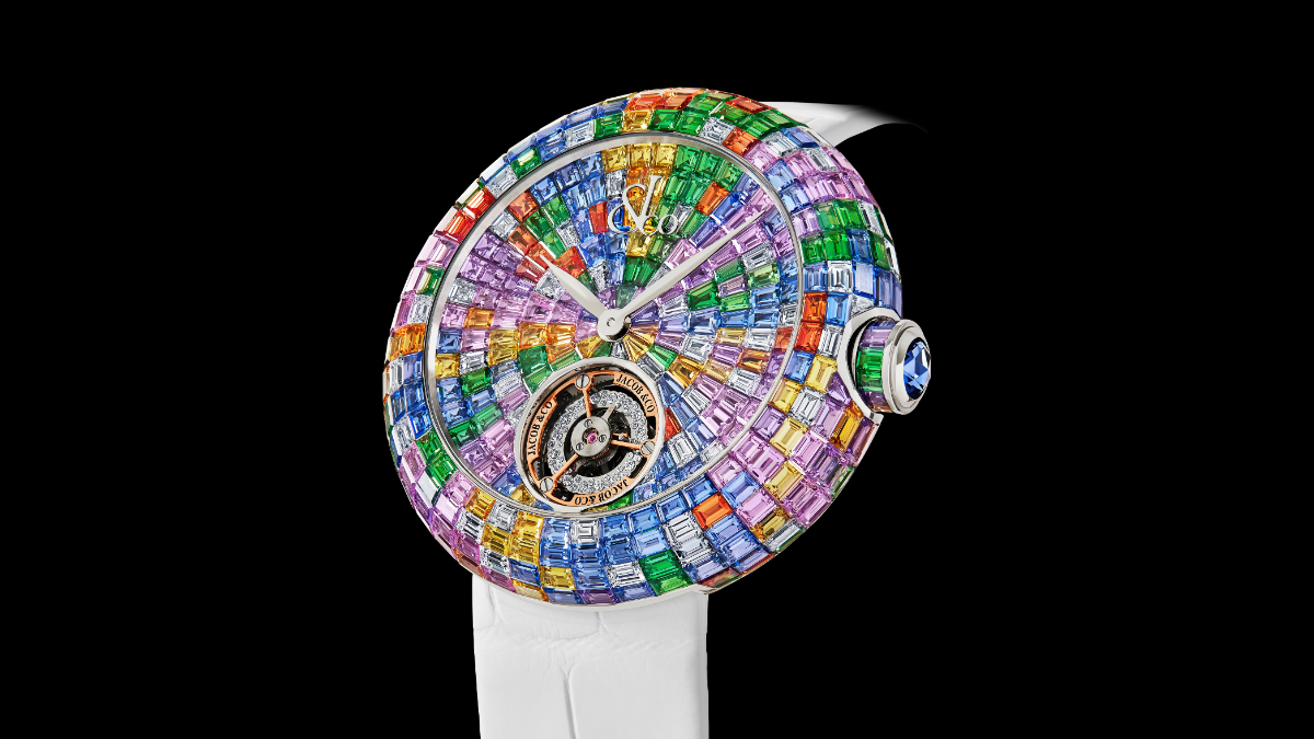 Jacob & Co Brilliant Flying Tourbillon Baguette Pastel Arlequino